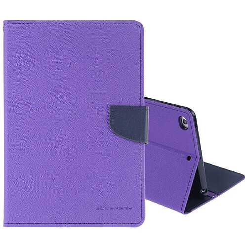 Wewoo Housse Étui Coque en cuir à rabat horizontal FANCY DIARY pour iPad Mini 2019avec porte-cartes et porte-cartesavec porte-monnaie violet