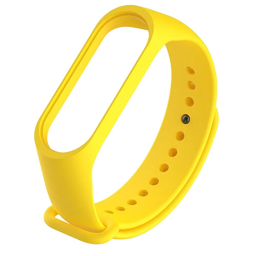 Wewoo Bracelet montre bracelet en caoutchouc silicone bracelet poignet remplacement de bande pour Xiaomi Mi bande 3 (jaune)