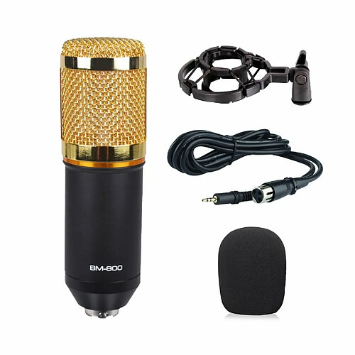 Microphone À Condensateur Micro D'Enregistrement À Réduction De Bruit Commandé Par Fil Pour Bague En Or Édition 4 Pièces/Ensemble