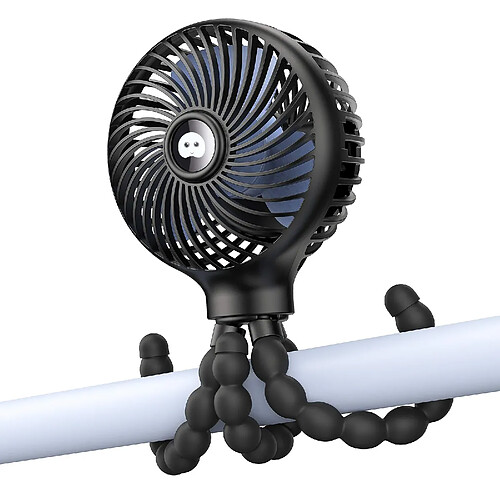 Ventilateur de Landau SmartDevil, clip de Ventilateur de Poussette Portable à 3 Vitesses pour Bébé, Ventilateurs à Main à Piles avec Trépied Flexible, Mini ventilateur de Bureau USB Personnel