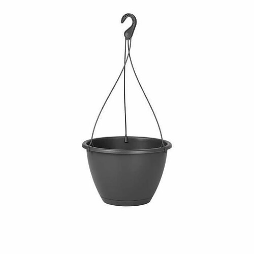 Artevasi Pot de fleurs suspendu 8 L - 31 x 31 x 20,5 cm - Gris anthracite