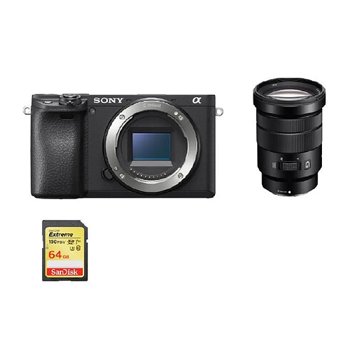 SONY A6400 Body Black + SONY SEL 18-105MM F4 G OSS + 64GB SD card