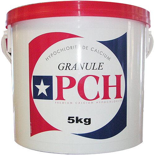 Chlore choc granulé 5kg - hypochlorite calcium - PCH