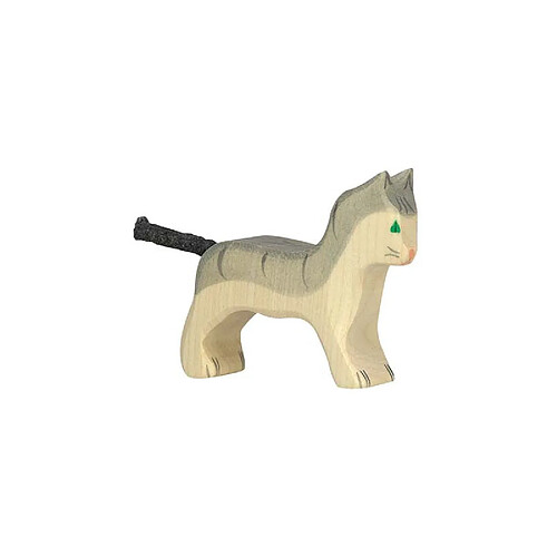 HOLZTIGER Chat petit gris