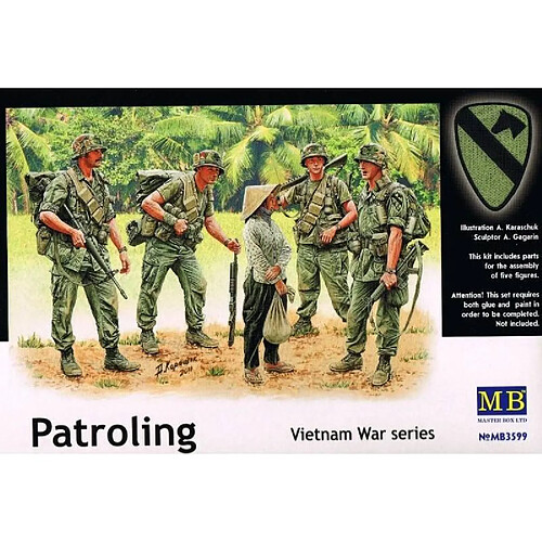 Master Box Figurine Mignature Patroling Vietnam War Series