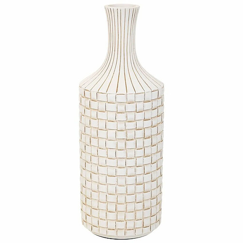 Vase Alexandra House Living Blanc Polyrésine 14 x 39 x 14 cm