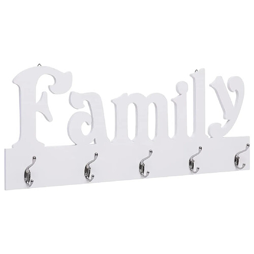 vidaXL Porte-manteau mural FAMILY 74x29,5 cm