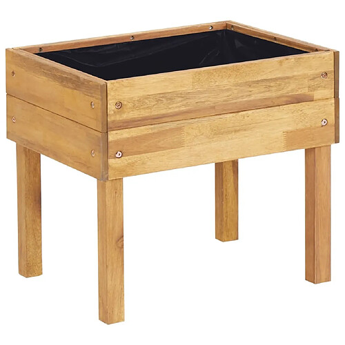 Maison Chic Jardinière,Bac à fleurs - pot de fleur surélevée 50x40x45 cm Bois massif d'acacia -GKD38029