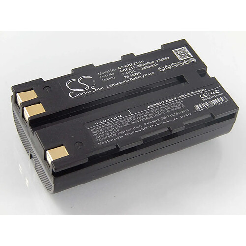 vhbw Batterie compatible avec Leica TC1102, TC1102C, TC1200 dispositif de mesure laser, outil de mesure (3400mAh, 7,4V, Li-ion)