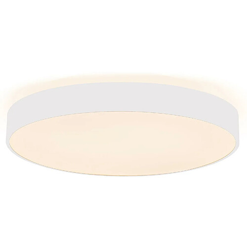 Rond LED Plafonnier 95W CCT 3000K 4000K Lampe 80cm Plafonnier Boutique Bureau Salon Chambre 230V COLEUR BLANC