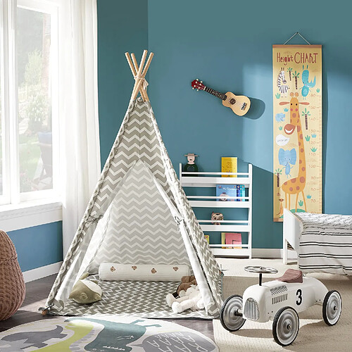 SoBuy OSS03 Tipi Enfant Tente pour Enfant avec Tapis De Sol Indian Teepee Tente de Jeu