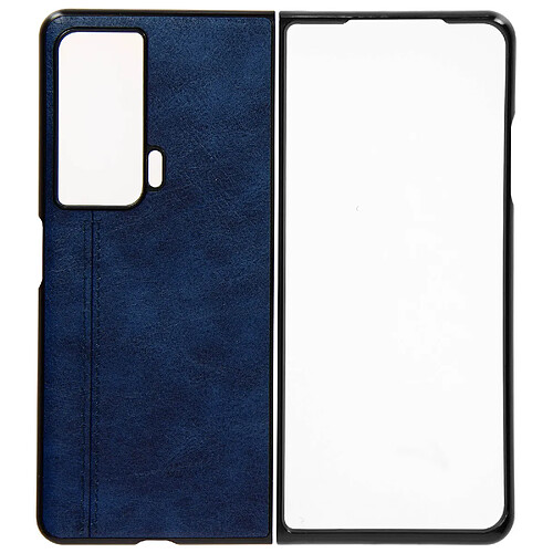 Avizar Coque pour Honor Magic Vs Aspect Cuir Rigide Design Fin Bleu