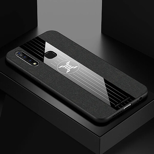 Wewoo Coque Souple Pour étui de protection TPU antichoc Vivo Z5X XINLI Stitching Cloth Noir