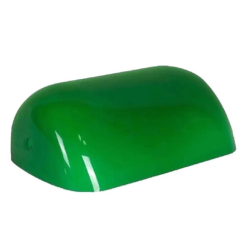 Wewoo Abat jour Accessoires de couverture lampe Retro Bankers abat-jour en verre (vert)