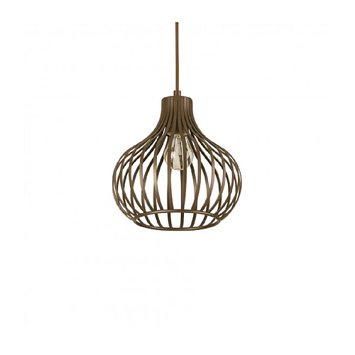 Ideal Lux Suspension Onion Métal Marron 1 ampoule 38cm