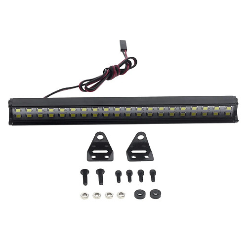 Super Lumineux 40 LED Bar Métal Toit Lampe pour Axial SCX10 90046 TRX4 D90 1/10 RC Rock Crawler escalade Voiture Camion, 150mm/5.9"