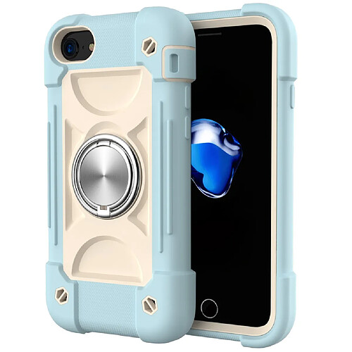 Coque en TPU 3-en-1 glace bleue pour votre iPhone SE (2nd Generation)/8 4.7 pouces/7 4.7 pouces/6 4.7-pouces