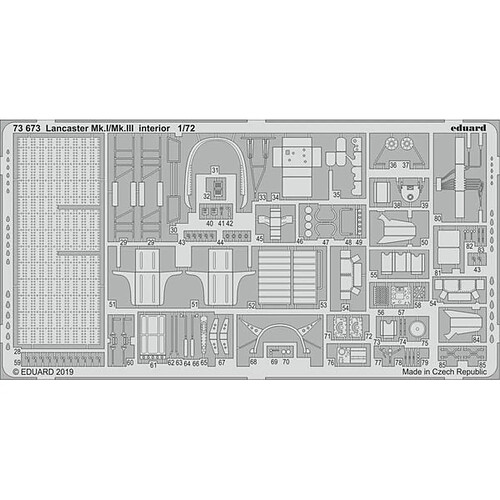 Lancaster Mk.I/Mk.III interior f.Revell - 1:72e - Eduard Accessories