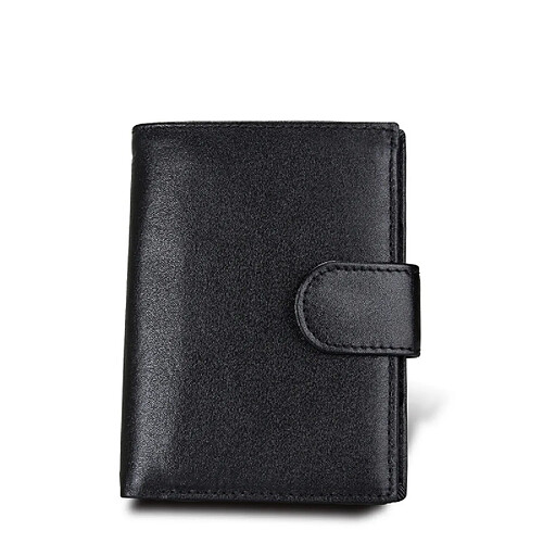 Porte-Carte Homme Portefeuille Protection Magnétique Cuir Anti-Magnet Rfid Noir YONIS