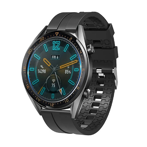 Bracelet en silicone 22mm noir pour votre Huawei Watch GT