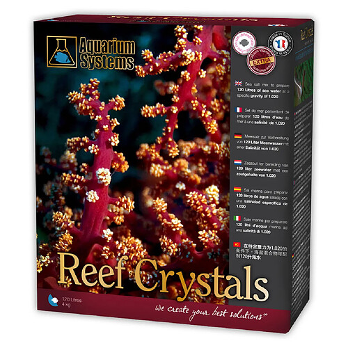 Sel Reef Crystals pour Aquarium - Aquarium Systems - 4Kg