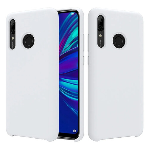 Wewoo Coque Étui de protection en silicone liquide solide Dropproof pour Huawei Enjoy 9s blanc