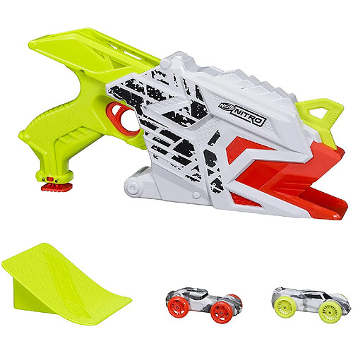 Nerf pistolet nitro Aerofury Ramp Rage blanc rouge jaune