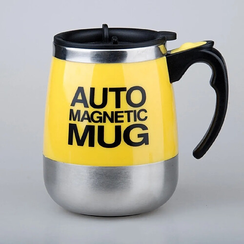 Wewoo Mélangeur portatif de tasse de café de de mélange automatique de 2 PCS jaune