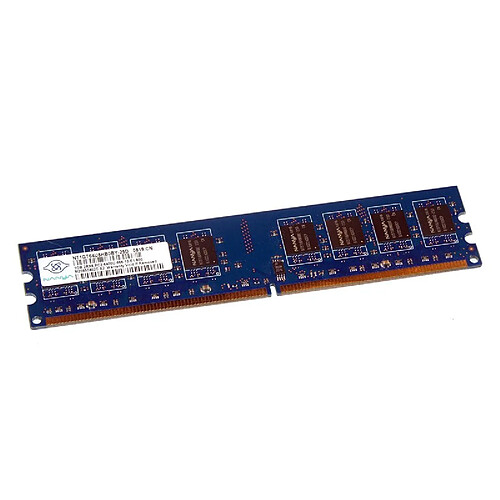 1Go RAM NANYA NT1GT64U8HB0BY-25D 240-Pin DIMM DDR2 PC2-6400U 800Mhz 2Rx8 CL6 · Occasion