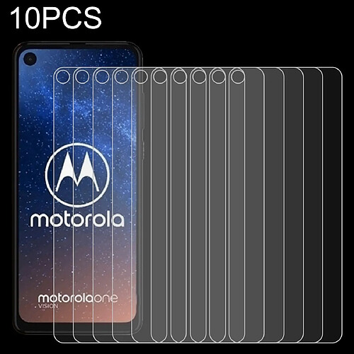 Wewoo Film de verre trempé de 10 PCS 0.26mm 9H 2.5D pour Motorola Moto P50