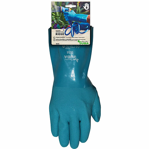 Gants de travail JUBA Jardin Bleu Coton PVC - 9