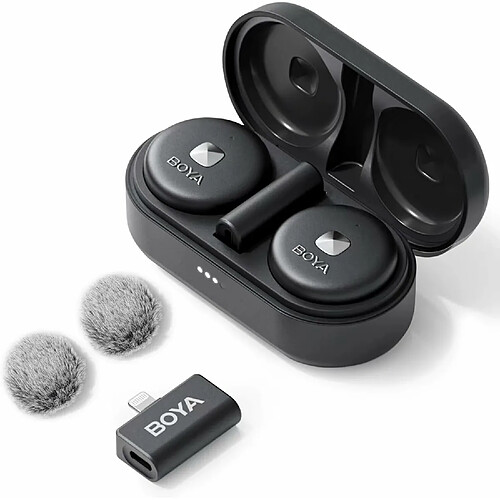 BOYA Omic-D Microphone cravate sans fil certifié MFi pour iPhone