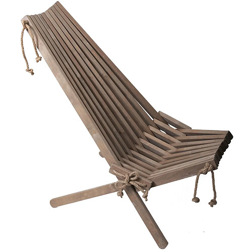 Ecofurn Chilienne en bois EcoChair Aulne gris.