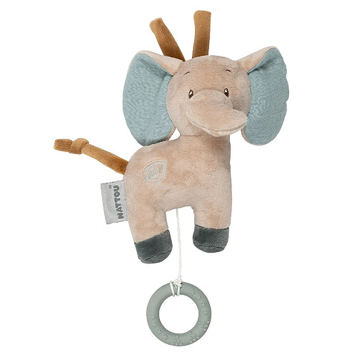 Peluche musicale éléphant Axel 23 cm - Nattou