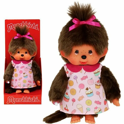 Warner Bros. Games Peluche Monchhichi Pop & Candy - 20 cm - BANDAI