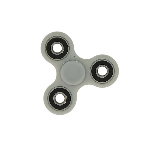 Secretdressing Hand Spinner jeu roulement a billes anti Stress - ABEC - Tri-Spinner Toy Metal Bearing Focus (Blanc / noir)