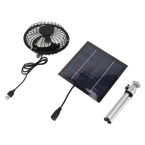 Ventilateur à Énergie Solaire, Petit Ventilateur Portatif Extérieur Ventilateur de Refroidissement Léger Multifonctionnel Pliable à Énergie Solaire pour Voyage Camping en Plein Air à la Maison à l'Intérieur,