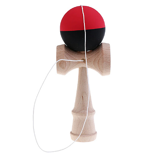 bois hommage kendama japonais traditionnel jeu jouet cadeau de Noël noir rouge