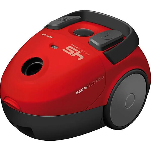 No Name Aspirateur traîneau avec sac - SENCOR - SVC 45RD-EUE3 - Moteur ECO 850 W - 79 dBA - 1,5 L - Rouge