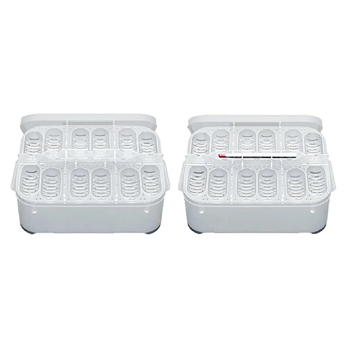 2 PCS Cm Incubateur Ecloserie de Boîte d'incubation Des œufs 12 Trous Reptile