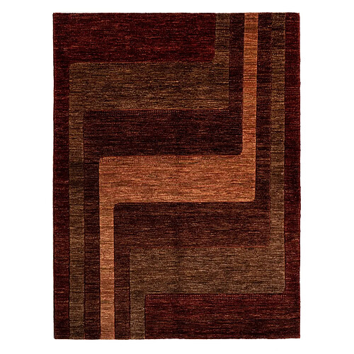 Vidal Tapis de laine 199x151 brun Juma