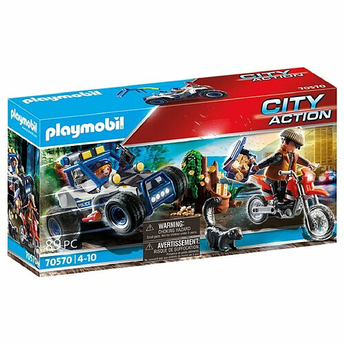 Playmobil® City Action Policier avec voiturette et voleur à moto