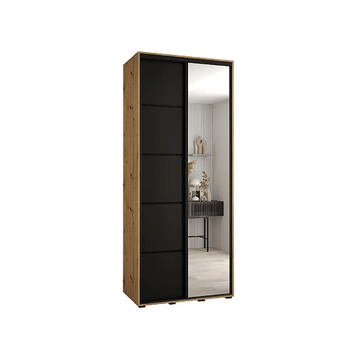 Abiks Meble Armoire DAVOS 5 À Portes Coulissantes 235,2/120/45 2 Portes