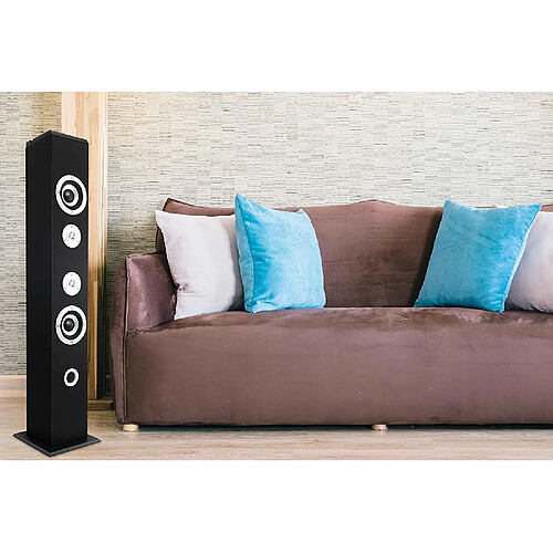 Metronic enceinte Colonne Bluetooth USB SD 160W noir