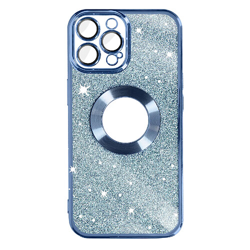 Avizar Coque iPhone 12 Pro Paillette Bleu