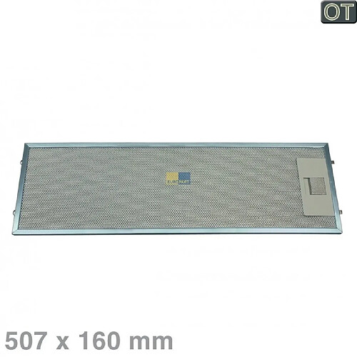 Filtre metallique pour hotte electrolux, aeg 50.7x16cm réf : 4055344149