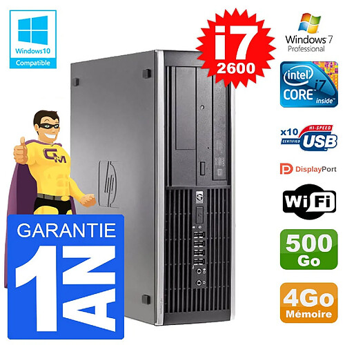 PC HP 6200 SFF Intel i7-2600 RAM 4Go Disque 500Go Graveur DVD Wifi W7 · Occasion