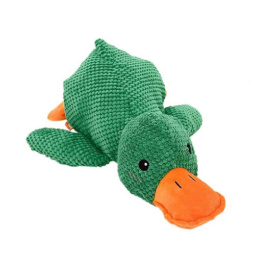 Jouet de canard de charlatan interactif pour chien avec un vrai son de charlatan, jouet de chien de canard en peluche, 100% nouveau