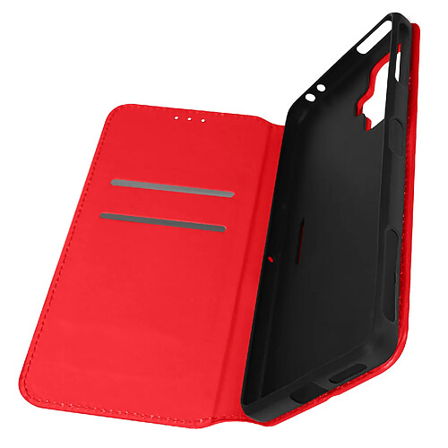 Avizar Housse Xiaomi Poco F4 GT Clapet Magnétique Portefeuille Support Vidéo rouge