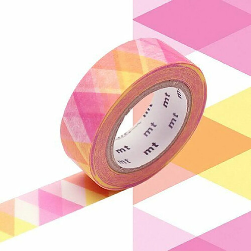 Masking tape - Arlequin rose - 1,5 cm x 7 m